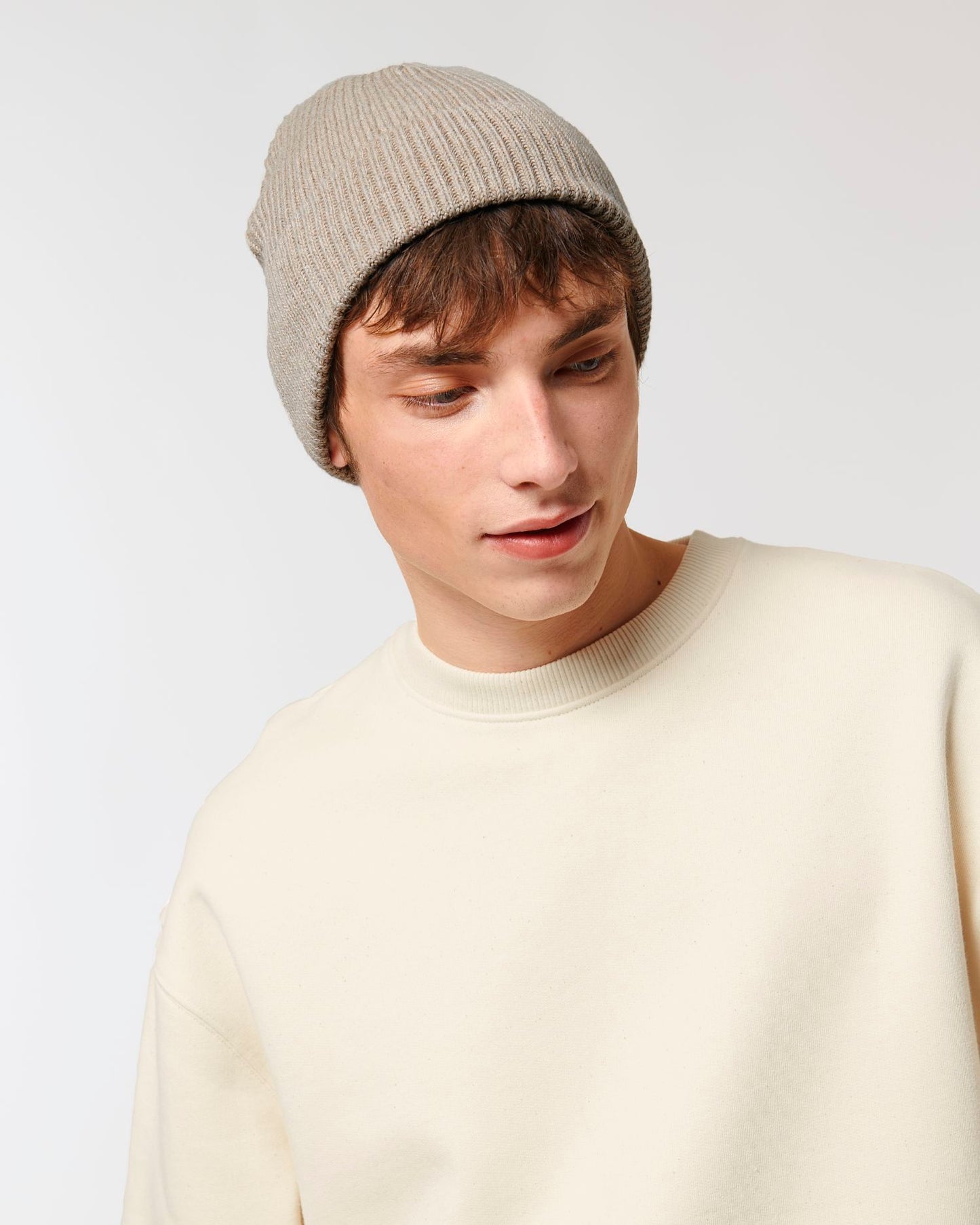 Fisherman Beanie - STAU771 - Heather Sand
