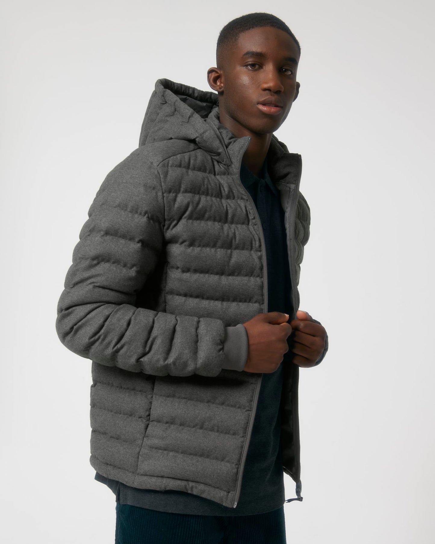 Stanley Voyager Wool-Like - STJM889 - Deep Metal Heather Grey