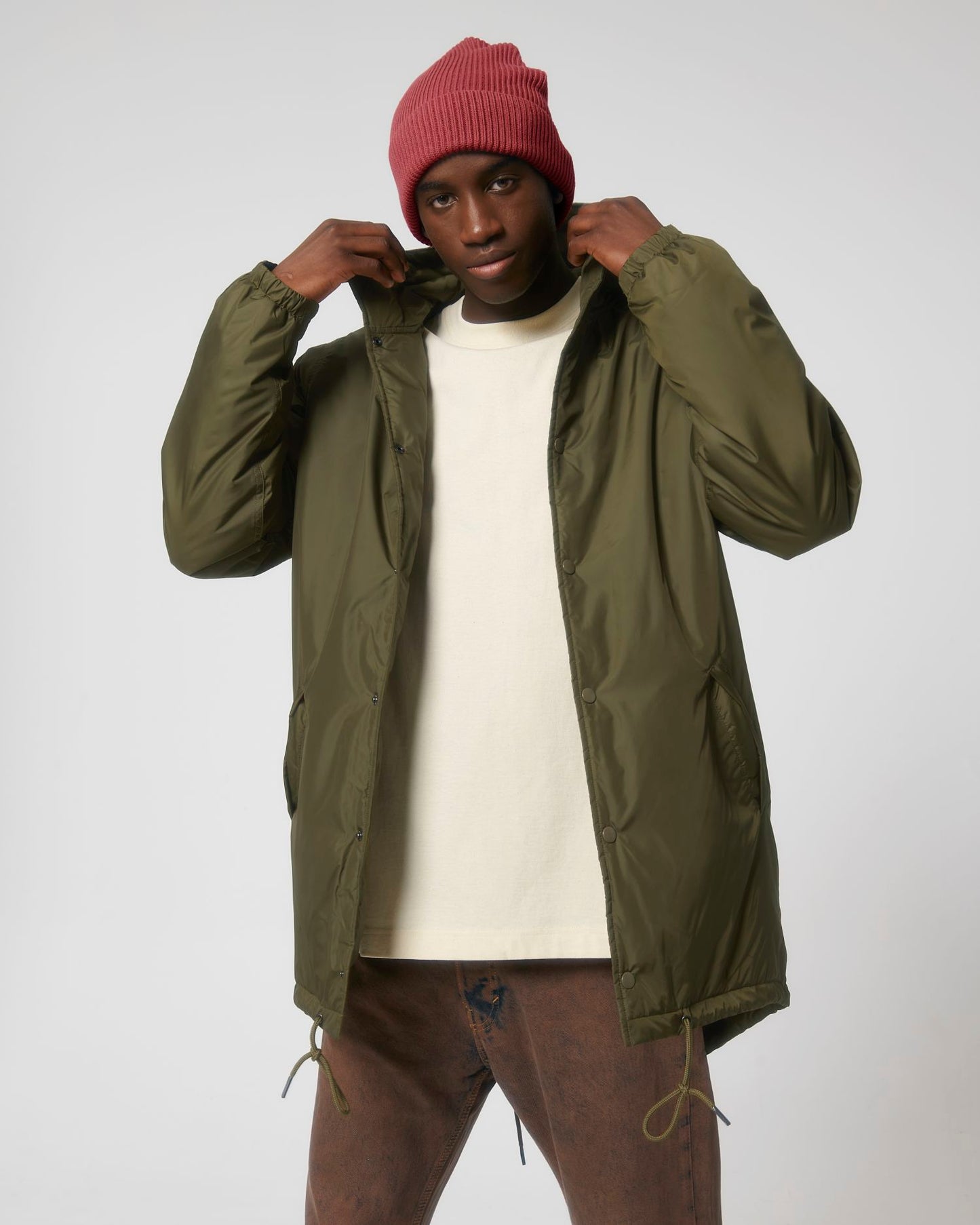 Padded Parker - STJU841 - British Khaki