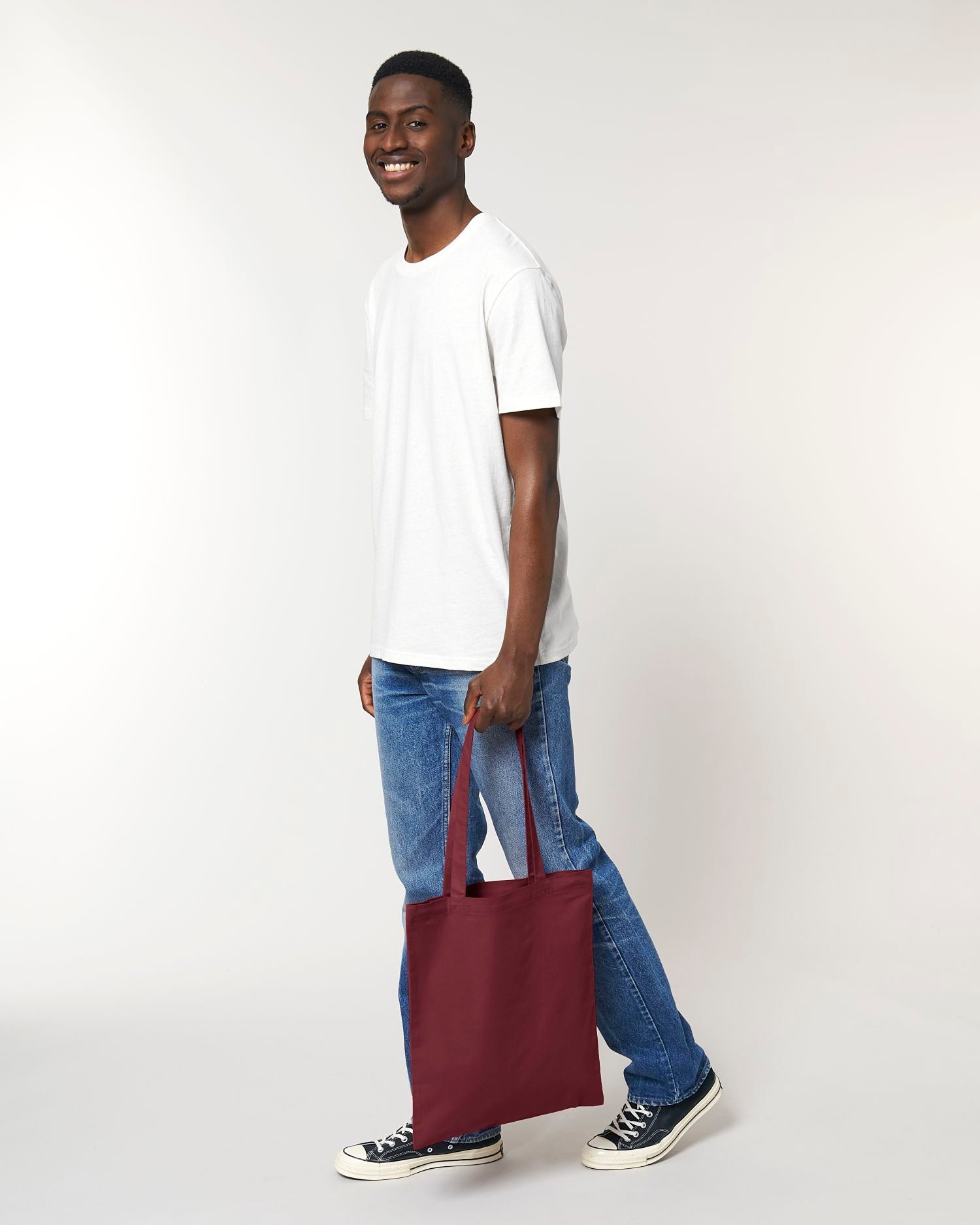 Light Tote Bag - STAU773 - Burgundy