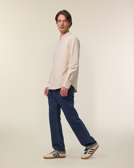 Stanley Oxford Shirt - STWM968 - Beige Oxford