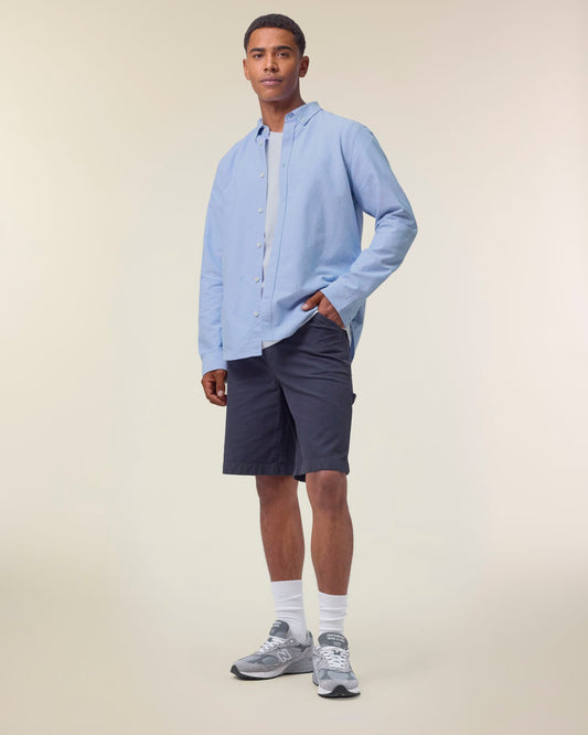 Stanley Oxford Shirt - STWM968 - Blue Oxford